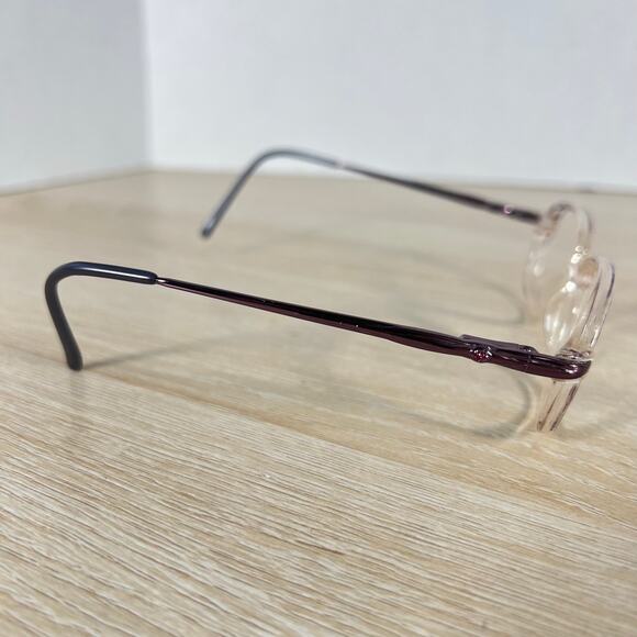Tura Mod 585 MAU Eyeglasses Purple Clear FRAMES ONLY 50-14-135 Excellent Cond main image 8